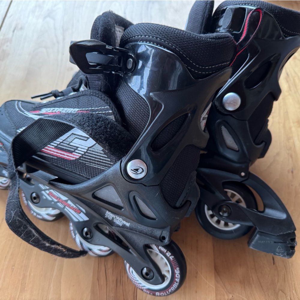 Kids Black Roller Skates